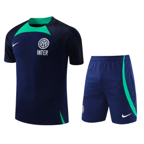 CONJUNTO TREINO INTER DE MILÃO CAMISA+SHORT - AZUL 2022/23