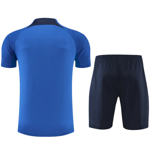 CONJUNTO TREINO CHELSEA CAMISA+SHORT - AZUL 2022/23
