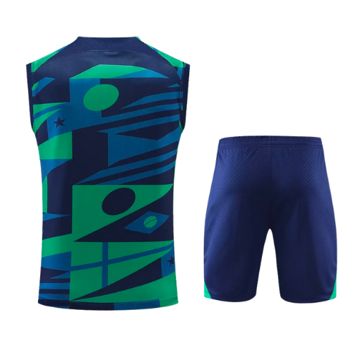 CONJUNTO TREINO INTER DE MILÃO REGATA+SHORT - AZUL DEGRADÉ 2023/24