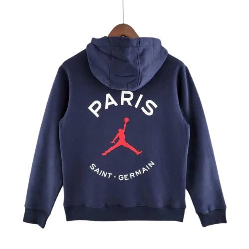 MOLETOM AZUL COM CAPUZ PSG X 2022/23