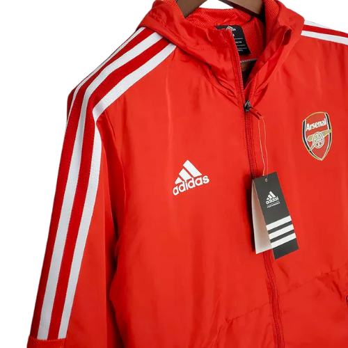 JAQUETA CORTA VENTO ARSENAL VERMELHA 2022/23
