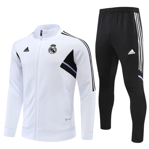 CONJUNTO TREINO REAL MADRID JAQUETA+CALÇA - BRANCO 2022/23