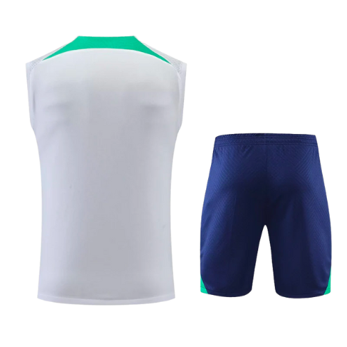 CONJUNTO TREINO INTER DE MILÃO REGATA+SHORT - BRANCO 2023/24