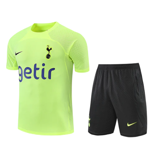 CONJUNTO TREINO TOTTENHAM CAMISA+SHORT - VERDE LIMÃO 2022/23