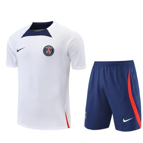 CONJUNTO TREINO PSG CAMISA+SHORT - BRANCO 2022/23