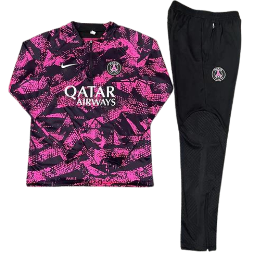 CONJUNTO TREINO PSG JAQUETA+CALÇA - ROSA MILITAR 2021/22