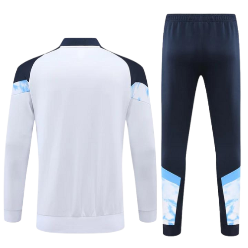 CONJUNTO TREINO MARSELHA JAQUETA+CALÇA - BRANCO 2023/24