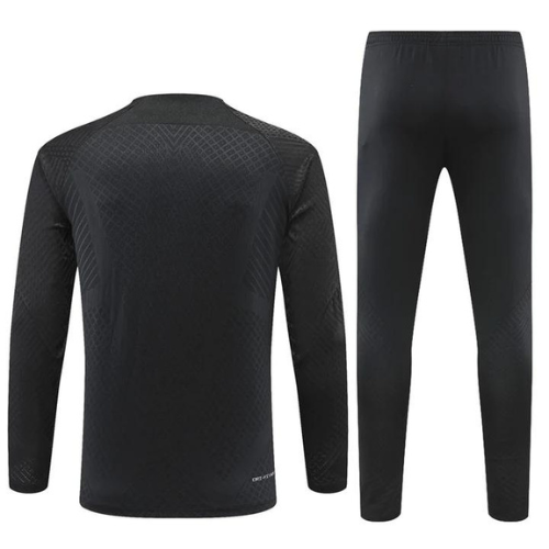 CONJUNTO TREINO COM CAPUZ PSG JAQUETA+CALÇA - PRETO 2022/23