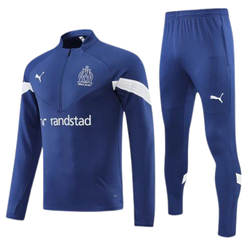 CONJUNTO TREINO MARSELHA JAQUETA+CALÇA - AZUL 2023/24