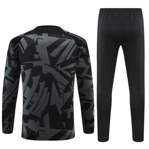 CONJUNTO TREINO PSG JAQUETA+CALÇA - PRETO MILITAR 2021/22