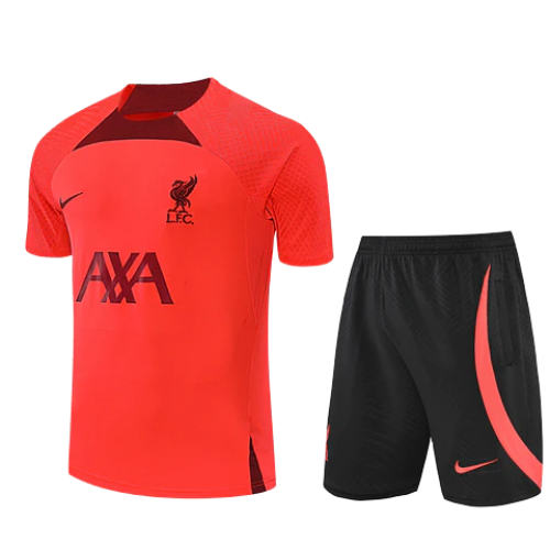 CONJUNTO TREINO LIVERPOOL CAMISA+SHORT - VERMELHO 2022/23