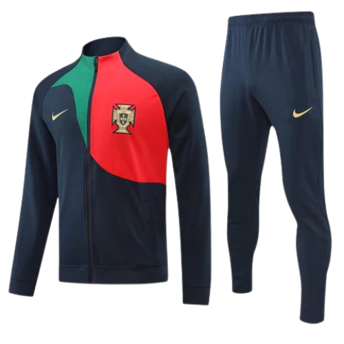 CONJUNTO TREINO PORTUGAL JAQUETA+CALÇA - PRETO 2022/23