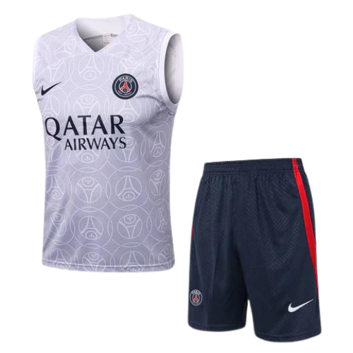 CONJUNTO TREINO PSG REGATA+SHORT - BRANCO 2022/23