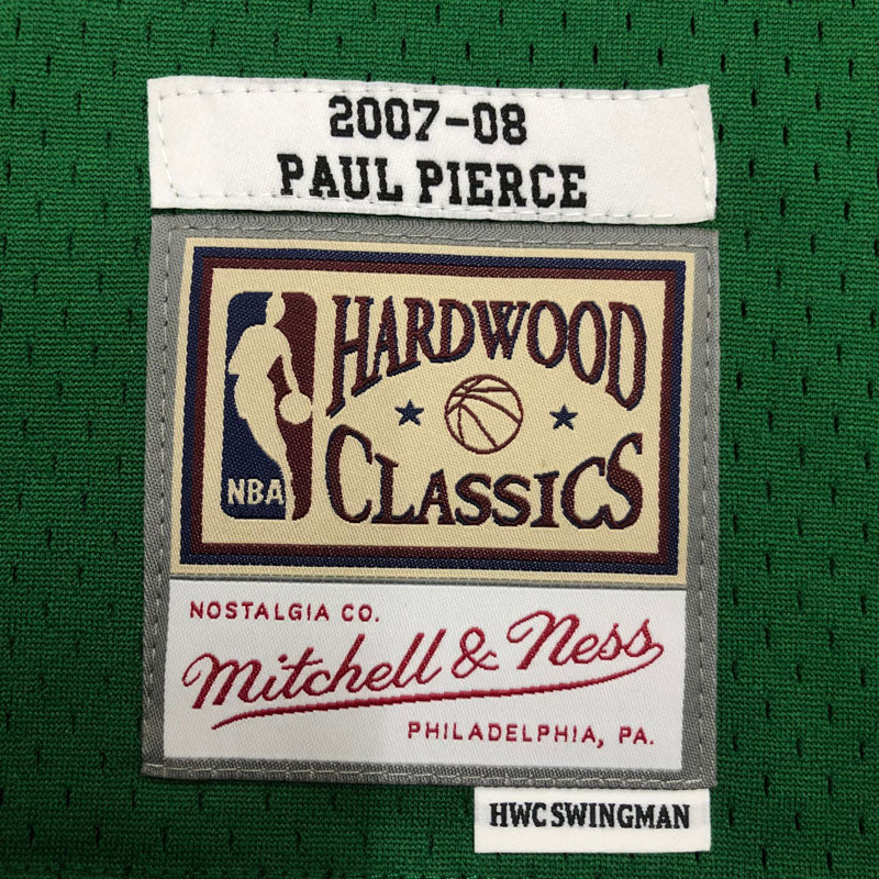 REGATA NBA BOSTON CELTICS RETRÔ MITCHELL & NESS 07/08 PAUL PIERCE VERDE