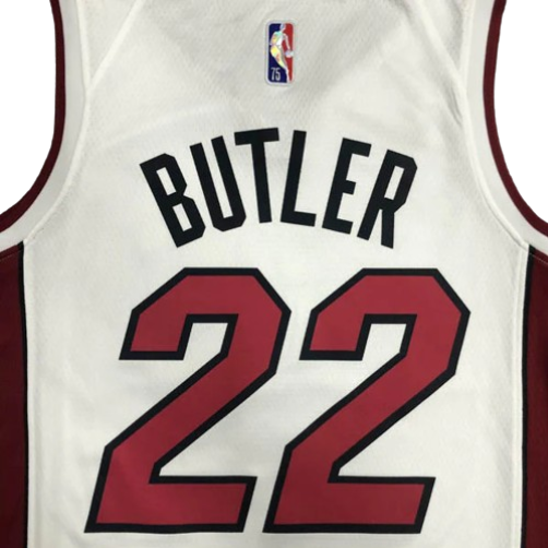 REGATA NBA MIAMI HEAT ASSOCIATION EDIÇÃO 75 ANOS JIMMY BUTLER BRANCA