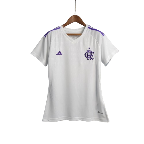 CAMISA FEMININA FLAMENGO GOLEIRO BRANCA - 2023/24