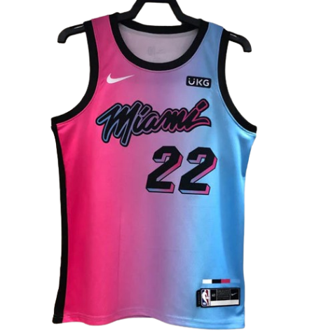 REGATA NBA MIAMI HEAT CITY EDITION 20/21 JIMMY BUTLER ROSA E AZUL