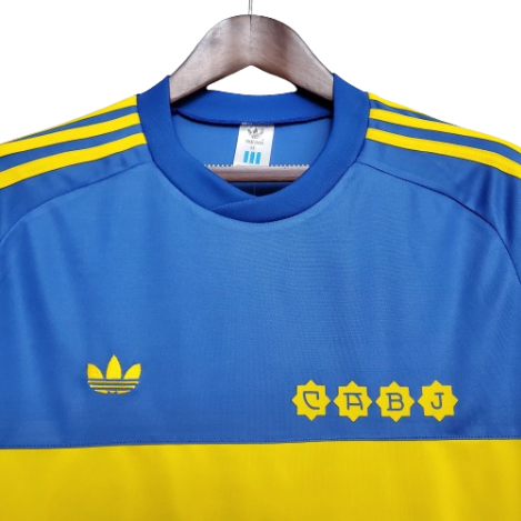 CAMISA RETRO MANGA LONGA BOCA JUNIORS 1981 - AZUL