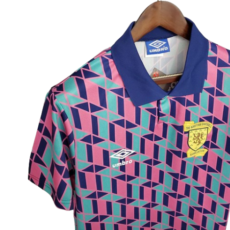 CAMISA ESCÓCIA RETRÔ 1988/1989 ROSA XADREZ