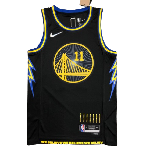 REGATA NBA GOLDEN STATE WARRIORS PRETA EDIÇÃO 75 ANOS KLAY THOMPSON