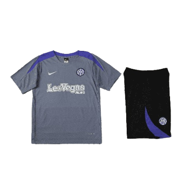 CONJUNTO TREINO INTER DE MILÃO CAMISA+SHORT - CINZA 2023/24
