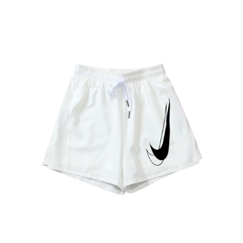 SHORTS NIKE BRANCO/PRETO