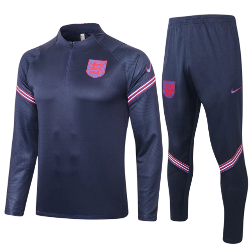 CONJUNTO TREINO INFANTIL INGLATERRA JAQUETA+CALÇA - PRETO 2021/22