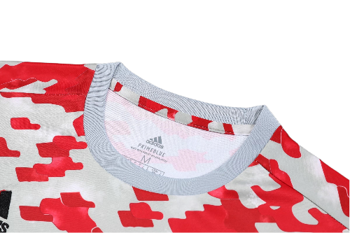 CONJUNTO TREINO MANCHESTER UNITED CAMISA+SHORT - VERMELHO/BRANCO 2023/24