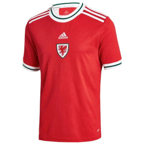 CAMISA SELEÇÃO PAÍS DE GALES I 2022 ADIDAS - VERMELHO