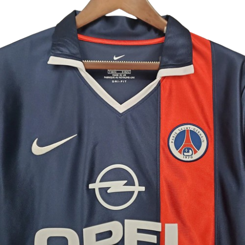 CAMISA PSG RETRÔ 2001/2002 AZUL E VERMELHA