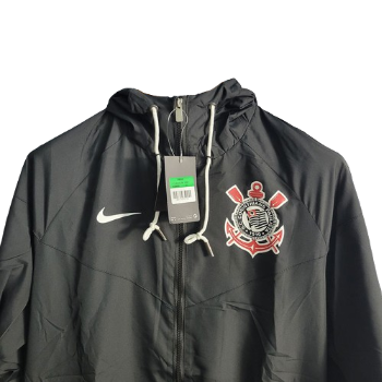 JAQUETA CORTA VENTO CORINTHIANS PRETO - 2022/23