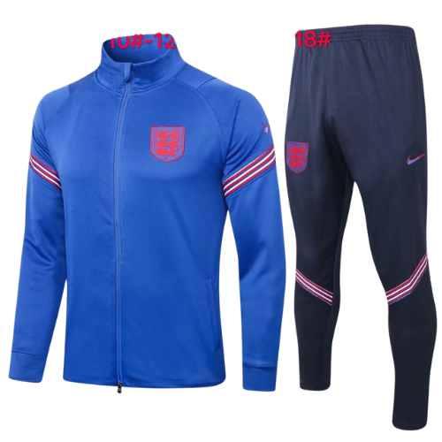 CONJUNTO TREINO INFANTIL INGLATERRA JAQUETA+CALÇA - AZUL 2021/22