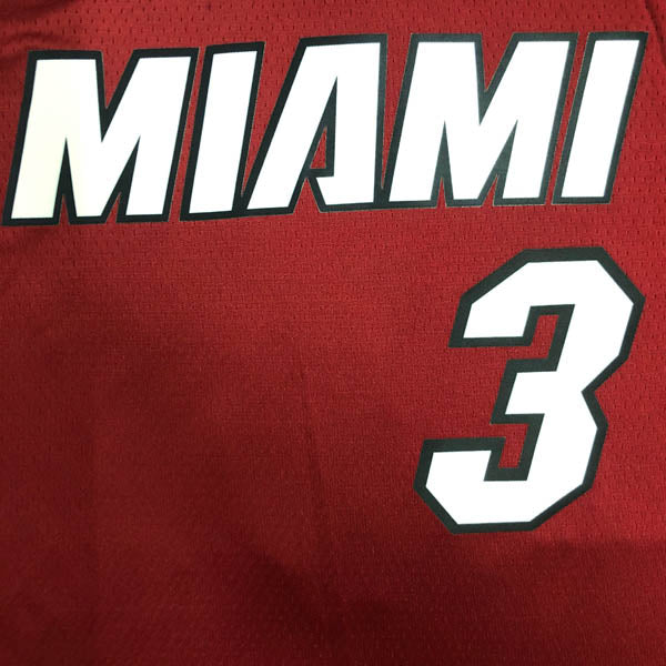 REGATA NBA MIAMI HEAT STATEMENT EDIÇÃO 75 ANOS DWAYNE WADE VERMELHA