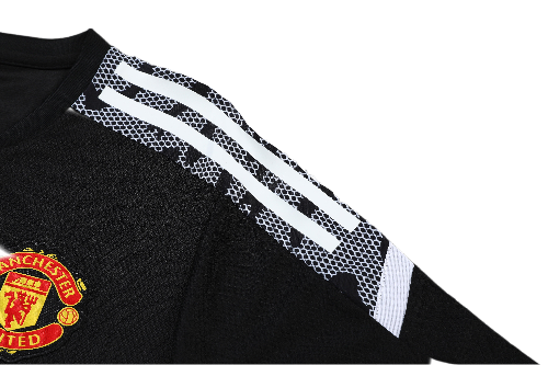 CONJUNTO TREINO MANCHESTER UNITED CAMISA+SHORT - PRETO 2023/24