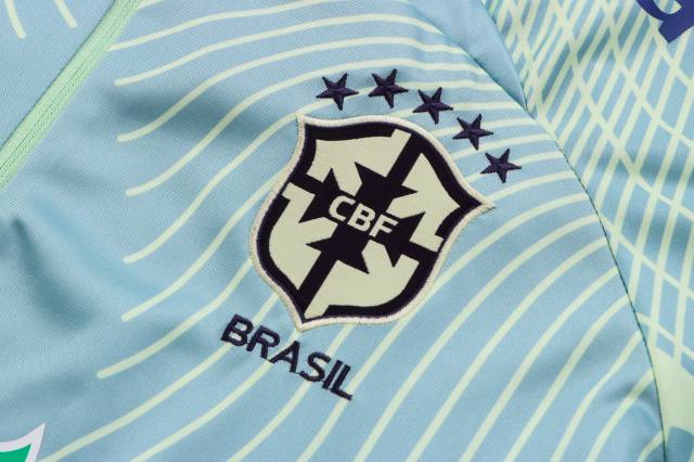 CONJUNTO TREINO BRASIL JAQUETA+CALÇA - VERDE/AZUL 2022/23