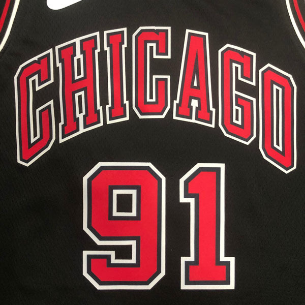 REGATA NBA CHICAGO BULLS DENNIS RODMAN PRETA
