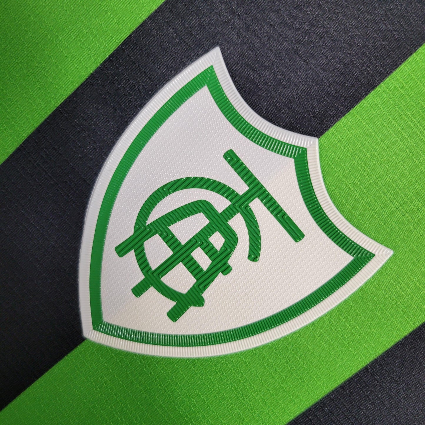 CAMISA AMÉRICA MINEIRO VERDE/PRETO LISTRADA - 23/24