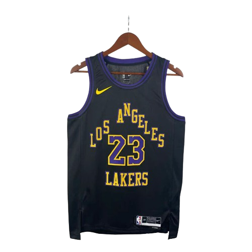 REGATA NBA LOS ANGELES LAKERS CITY EDITION 23/24 LEBRON JAMES PRETA