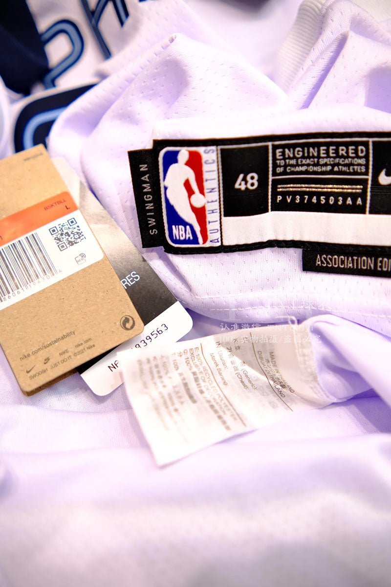 REGATA NBA MEMPHIS GRIZZLIES ASSOCIATION EDITION 23/24 JA MORANT BRANCA