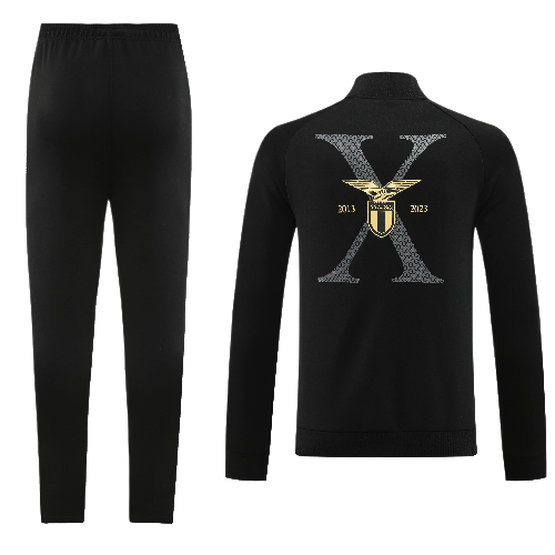 CONJUNTO TREINO LAZIO JAQUETA+CALÇA - PRETO 2023/24