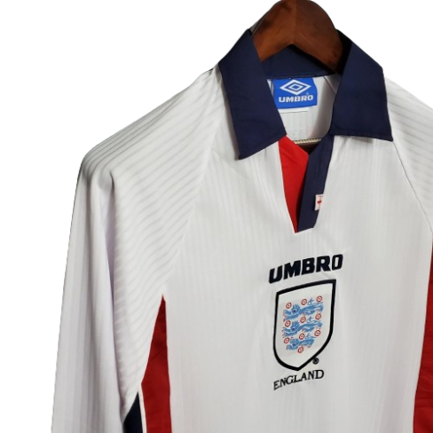 CAMISA MANGA LONGA RETRO INGLATERRA 1998 - BRANCO