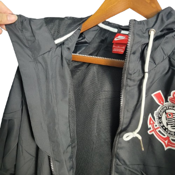 JAQUETA CORTA VENTO CORINTHIANS PRETO - 2022/23