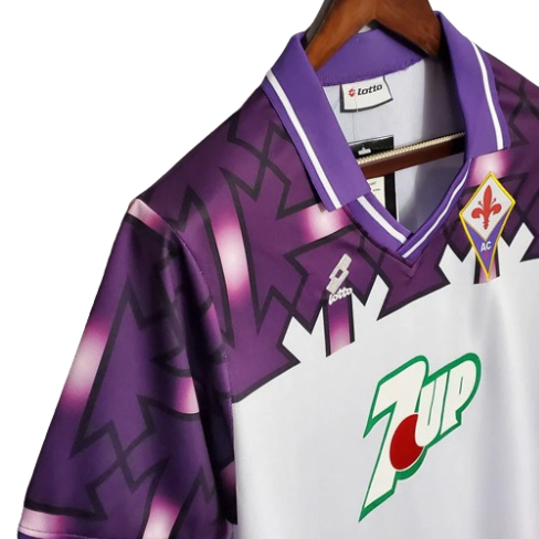 CAMISA FIORENTINA RETRÔ 1992/1993 BRANCA E ROXA