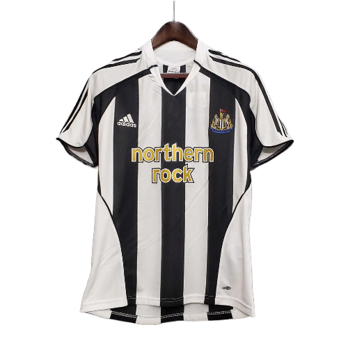CAMISA NEWCASTLE RETRÔ 2005/2006 PRETA E BRANCA