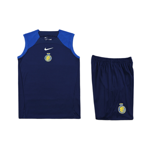 CONJUNTO REGATA AZUL + SHORT AL NASSR 23/24