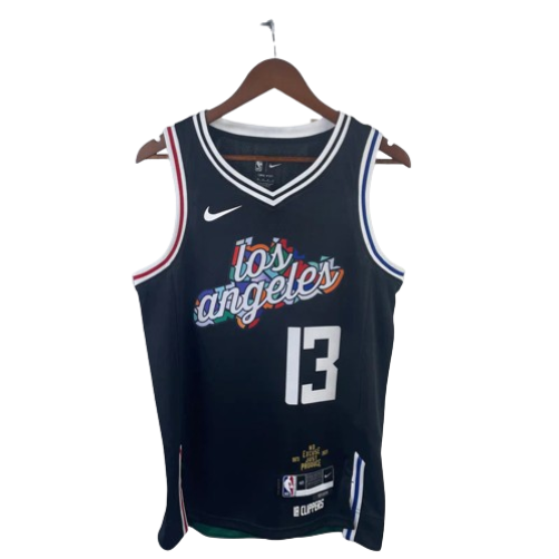 REGATA NBA LOS ANGELES CLIPPERS CITY EDITION 22/23 PAUL GEORGE PRETA