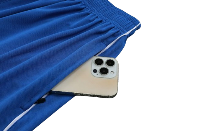 KIT CAMISA E SHORT ADIDAS AZUL
