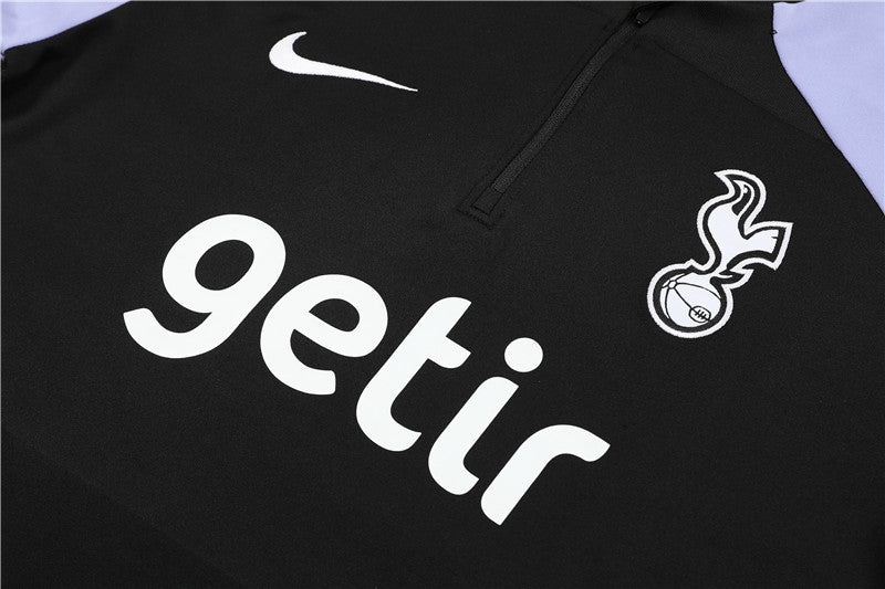 CONJUNTO TREINO TOTTENHAM JAQUETA+CALÇA - PRETO/ROXO 2023/24