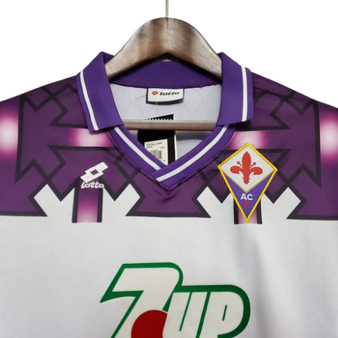 CAMISA FIORENTINA RETRÔ 1992/1993 BRANCA E ROXA