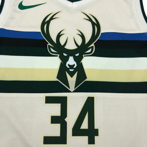 REGATA NBA MILWAUKEE BUCKS CITY EDITION 18/19 GIANNIS ANTETOKOUNMPO CREME